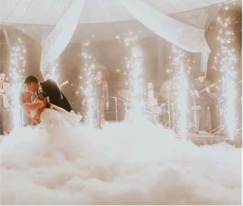 Bodennebelmaschine NIMBUS mit 4x Sparkular BUNDLE