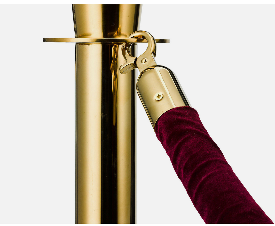 Absperrsystem Kordel rot gold 1,5 M